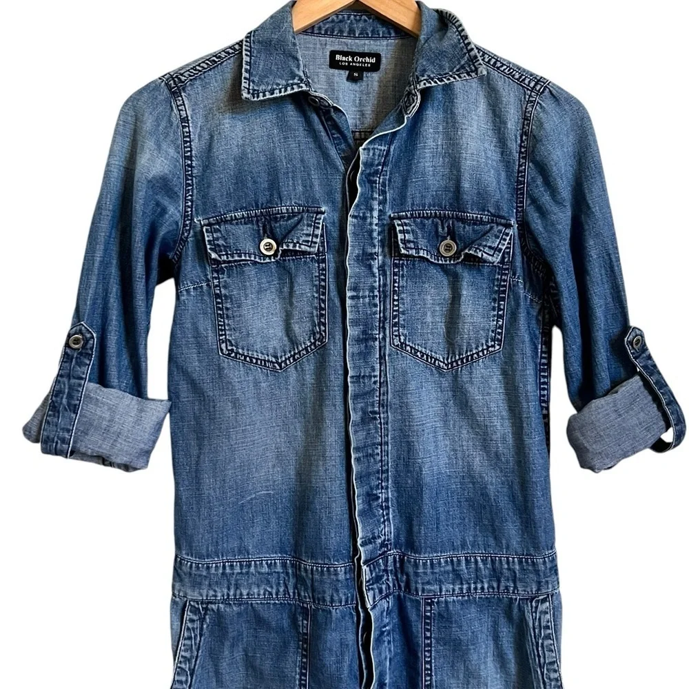 Black Orchid denim jumpsuit size women’s small